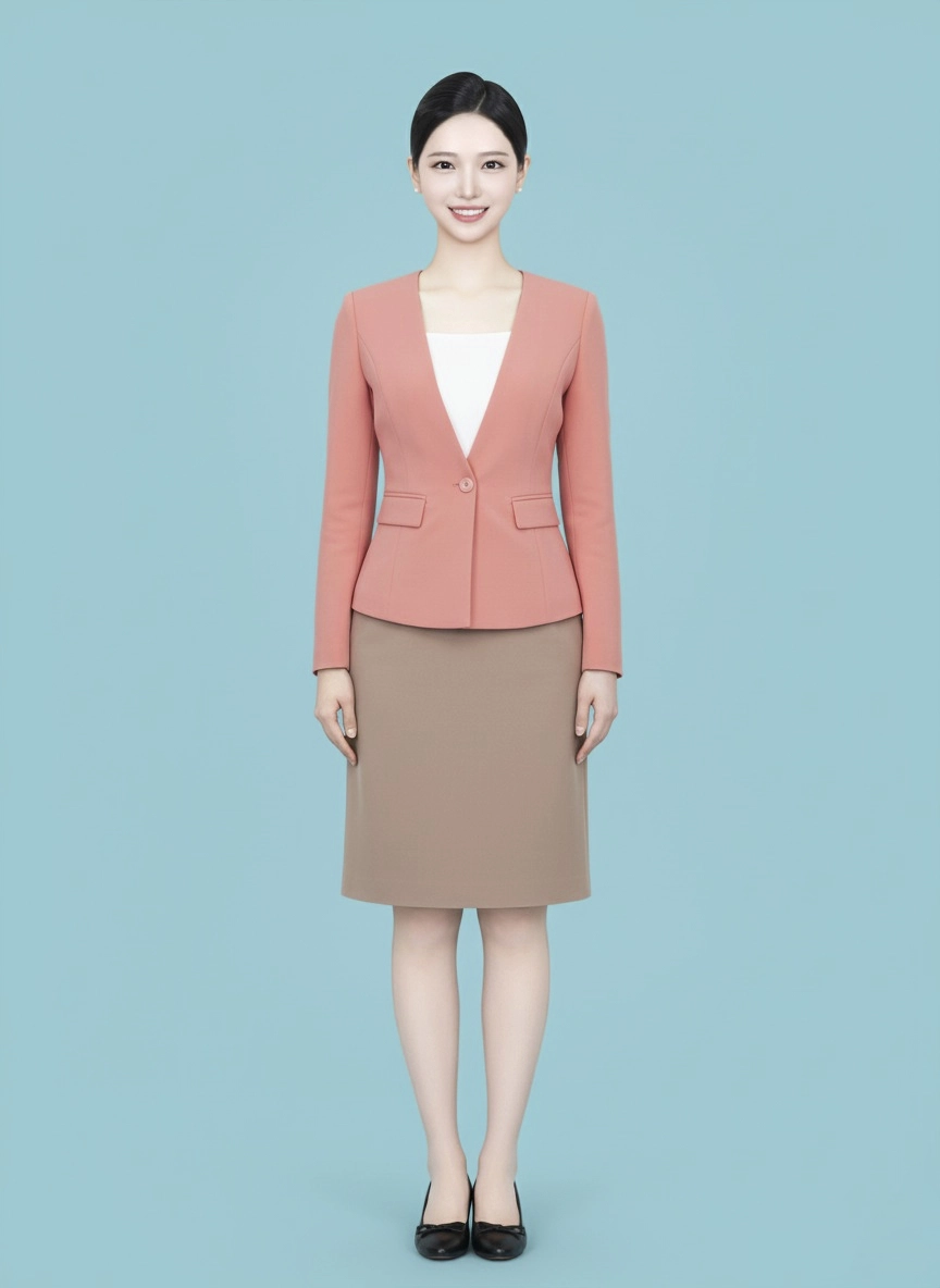 스튜어디스 전신사진 32 · 상반신과 함께 제출하는 컷