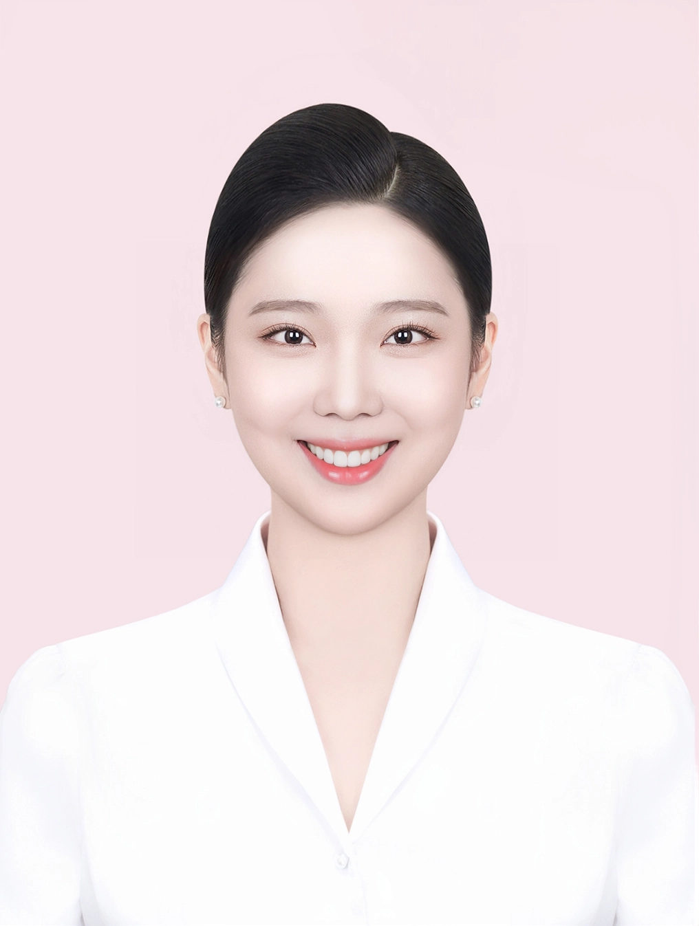 승무원 취업사진 92 · 헤어와 메이크업을 리터칭으로 완성