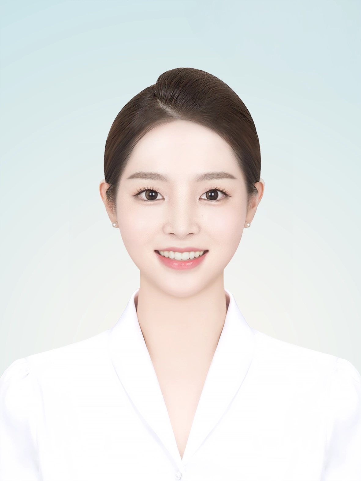 면접사진 완성샘플 248 · 실물에서 멀어지지 않는 선까지만 손본 사진
