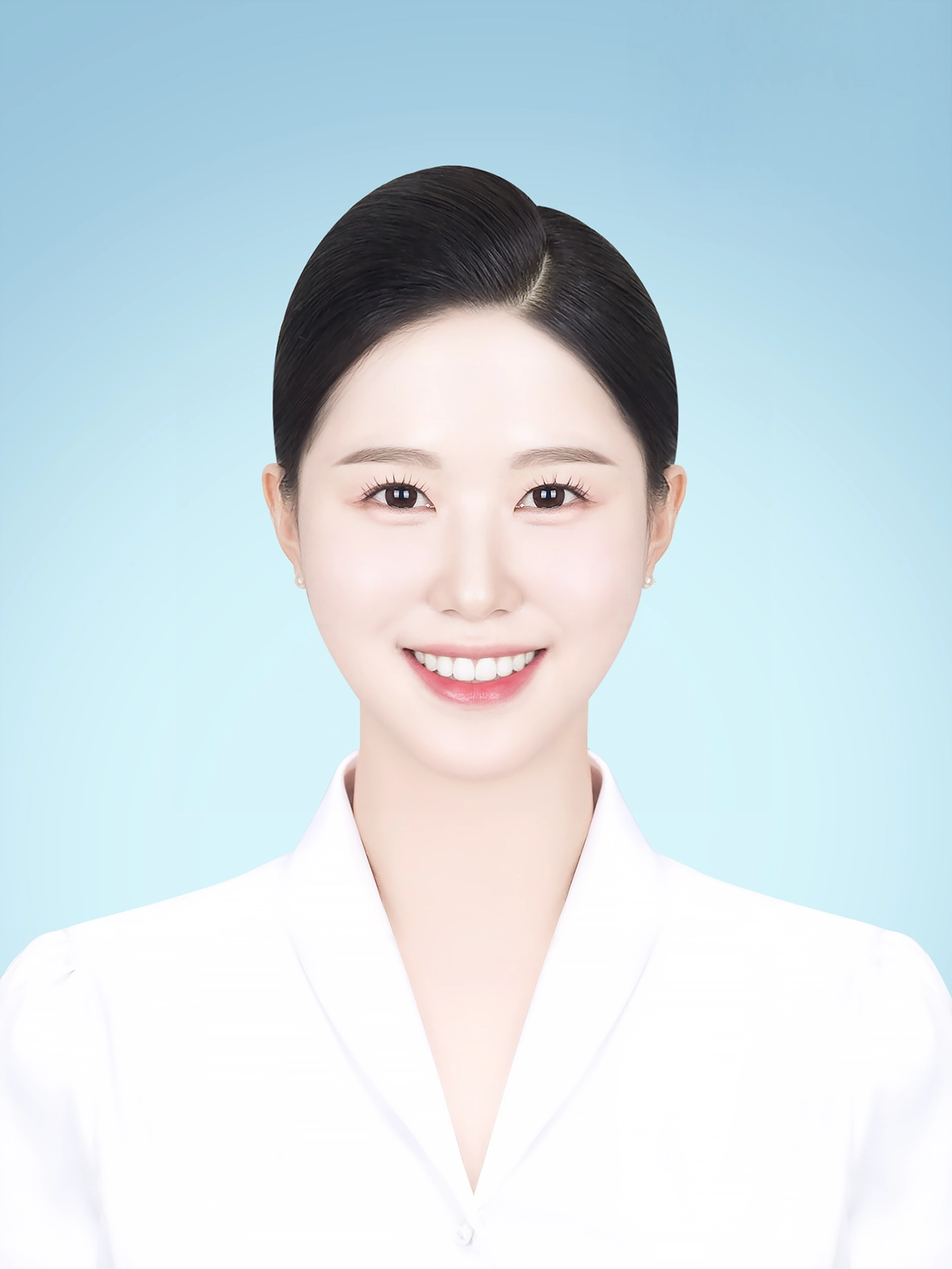 이력서사진 완성샘플 308 · 서류에 넣는 증명 규격