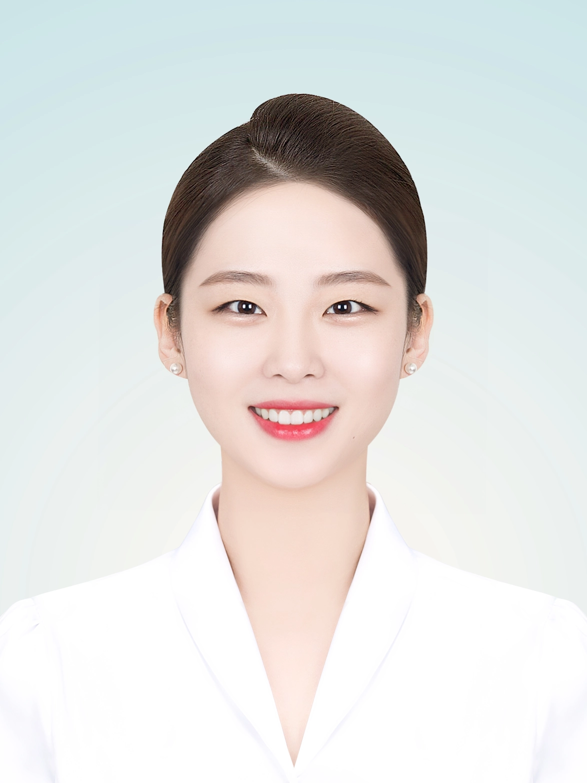 증명사진 완성샘플 382 · 배경까지 정리를 마친 결과물